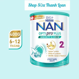 Sữa bột nestle nan optipro plus 2 – hộp 400g.