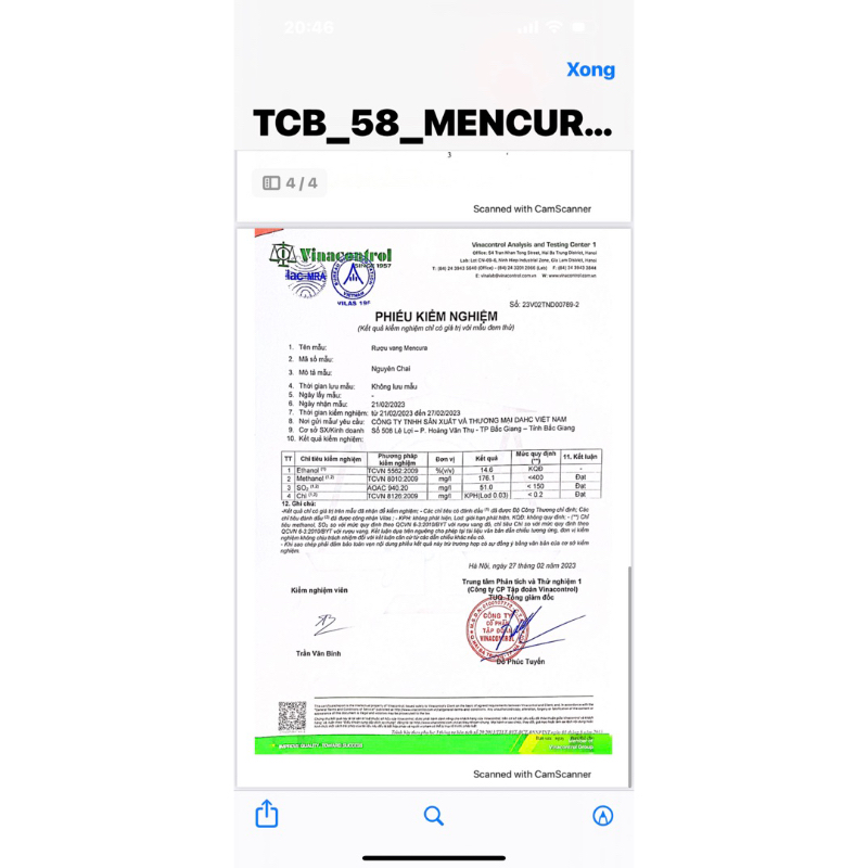 Vang Chile Nando Reserva 750ml