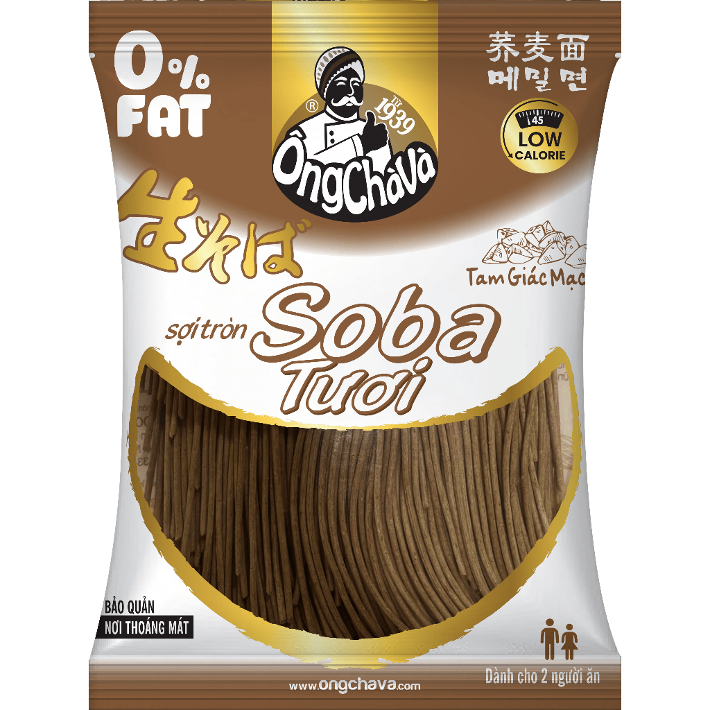 Mì Soba Tươi Sợi Tròn Ông Chà Và 150g