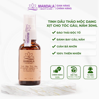 Tinh dầu thảo mộc mandala dạng xịt dành cho da đầu gàu, nấm 30ml