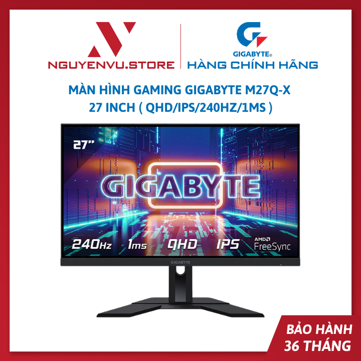 Màn Hình Gaming Gigabyte M27Q-X 27 inch ( QHD/IPS/240Hz/1ms ) - Hàng Chính Hãng