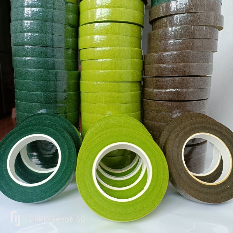 Băng dính sáp , băng dính cuốn cành hoa giả , băng dính trang trí làm thủ công , băng cuốn canh decor handmade_CT045