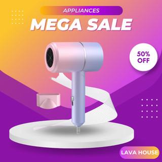 Mấy sấy tóc mini cầm tay 2 chiều nóng lạnh HAIR DRYER, công suất 2200W, 3 chế độ sấy chăm sóc tóc, bảo hành 6 tháng