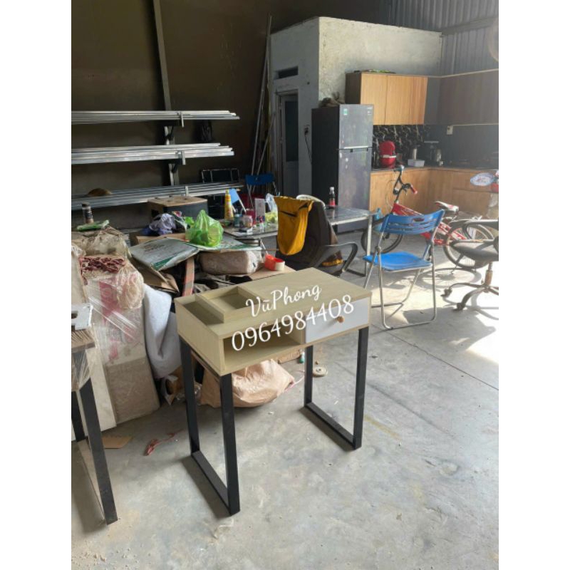 Bàn làm nail 1 ngăn kéo ngang 80cm