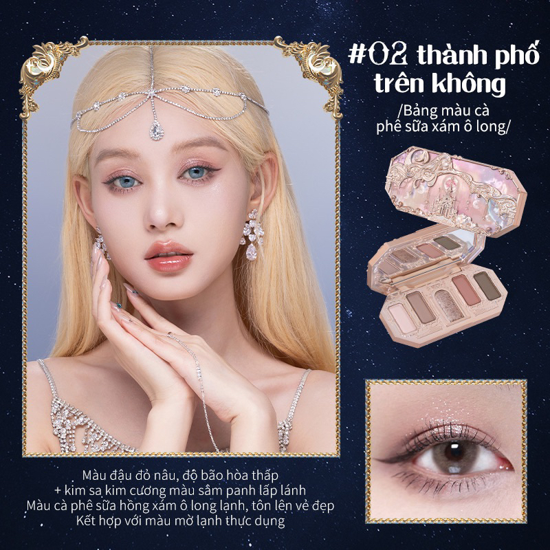 BẢNG MẮT FLOWER KNOWS MERMAID MOOLIGHT SẴN 01,2