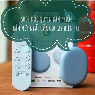 (Bảo Hành 12 tháng) Google Chromecast with Google TV 4K, Mới 100% Nguyên Seal
