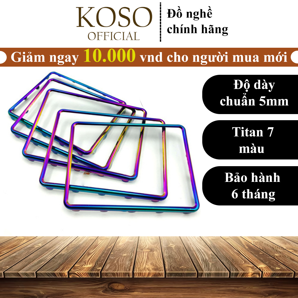 Khung biển số xe máy TITAN KOSO hàng xịn không phai màu độ dày chuẩn 5