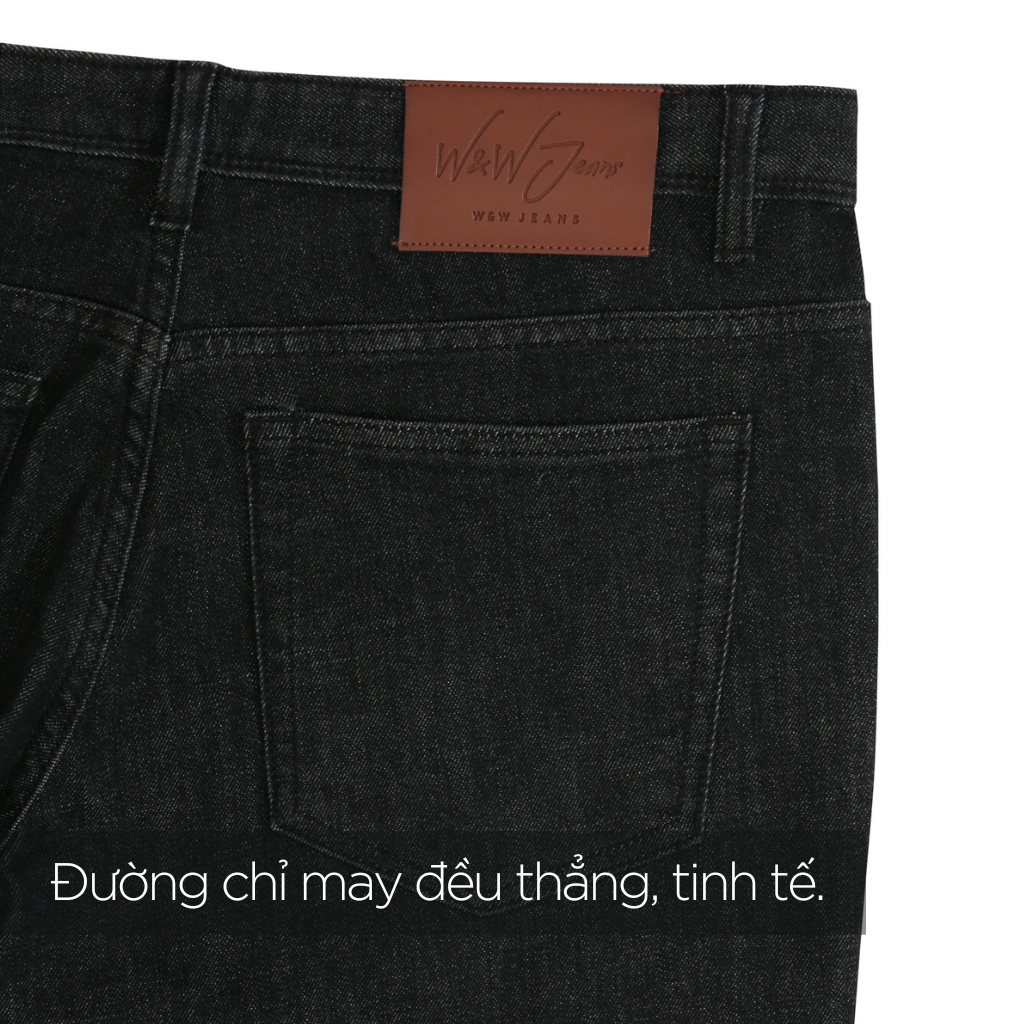 Quần Jeans Nam W&W Chất Liệu Jeans Cao Cấp Màu Đen Trẻ Trung Dễ Dàng Phối Đồ WLJ03