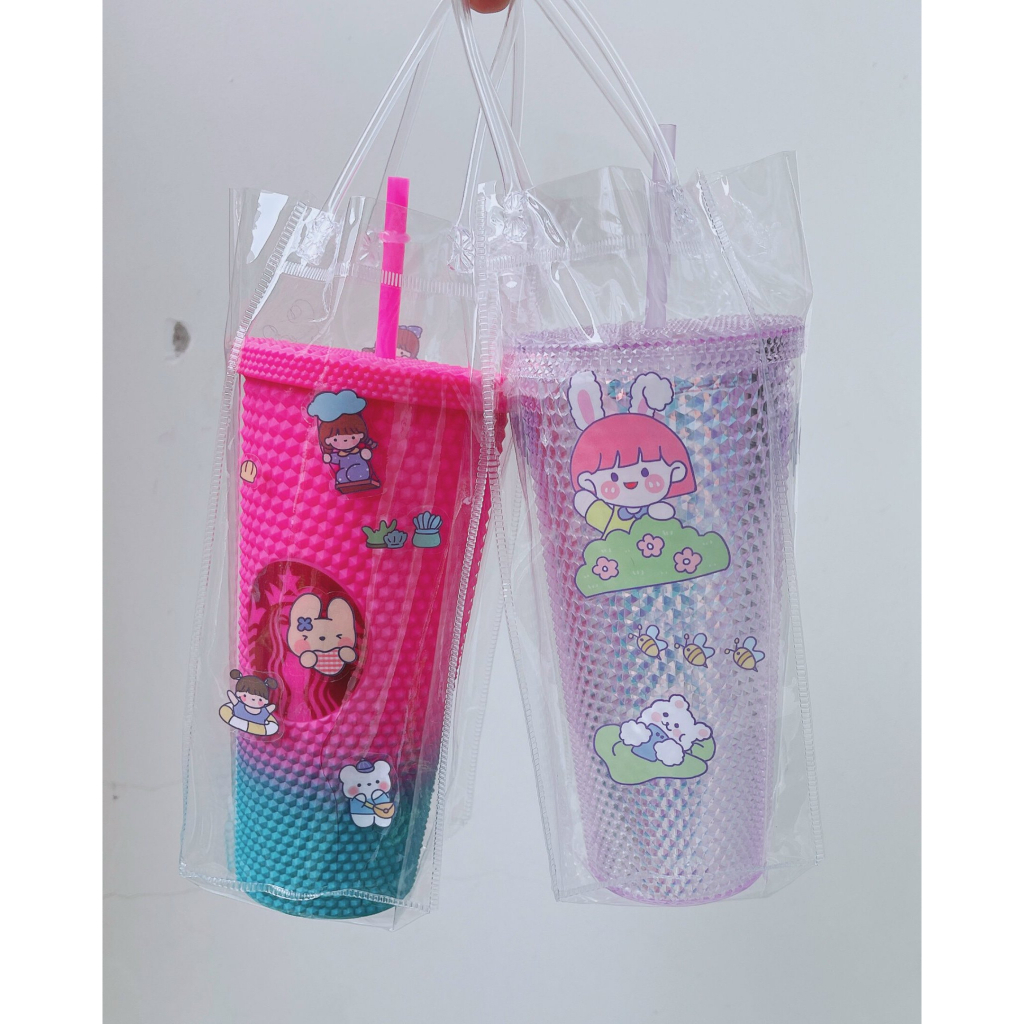 Túi nhựa PVC trong suốt đựng bình nước