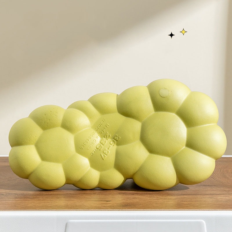 Dép Bánh Mì Quai Ngang Đế Cao Su Mềm Thiết Kế Hình Hoa Xinh Xắn, Dép Cute Nữ Siêu Êm Chân Chống Trơn Trượt Siêu Đáng Yêu