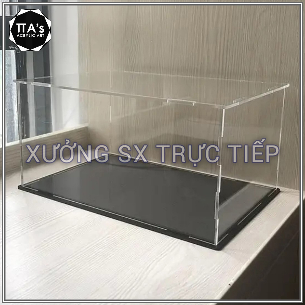 Hộp mica trong suốt trưng bày mô hình, hộp trưng bày mô hình lắp ghép rời tấm, hình thức đẹp giá rẻ