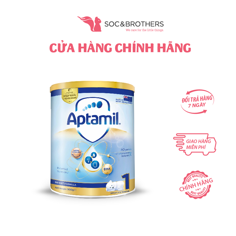 Thực phẩm dinh dưỡng Aptamil New Zealand 900g dành cho bé