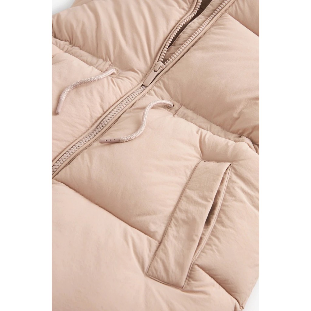 Áo khoác phao NE XT dày dặn bé gái dây rút eo