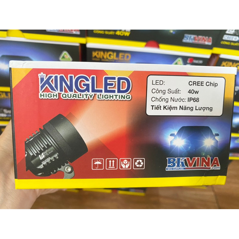 Đèn trợ sáng L4x chip Sst20  công suất 35W chống nước