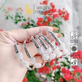 Lắc tay Nơ cát khắc tên theo yêu cầu cho bé,bạc BNP