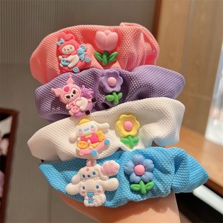 Set 4 Dây Cột Tóc Scrunchie Màu Ngẫu Nhiên - Chun Cột Tóc, Thun Cột Tóc Dễ Thương