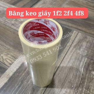 Băng keo giấy 1f2 - 2f4 - 4f8 siêu dính dùng để viết ghi chú