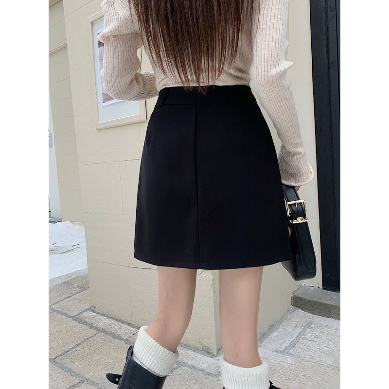 Chân váy chữ A basic 2 màu siêu xinh