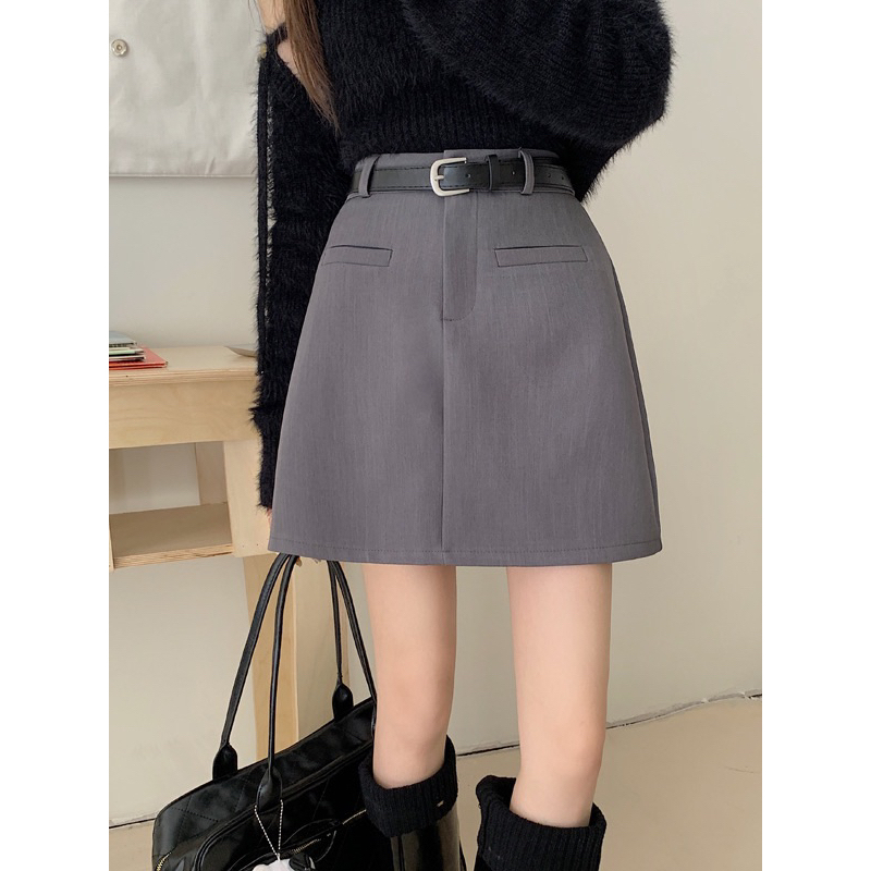 Chân váy chữ A basic 2 màu siêu xinh