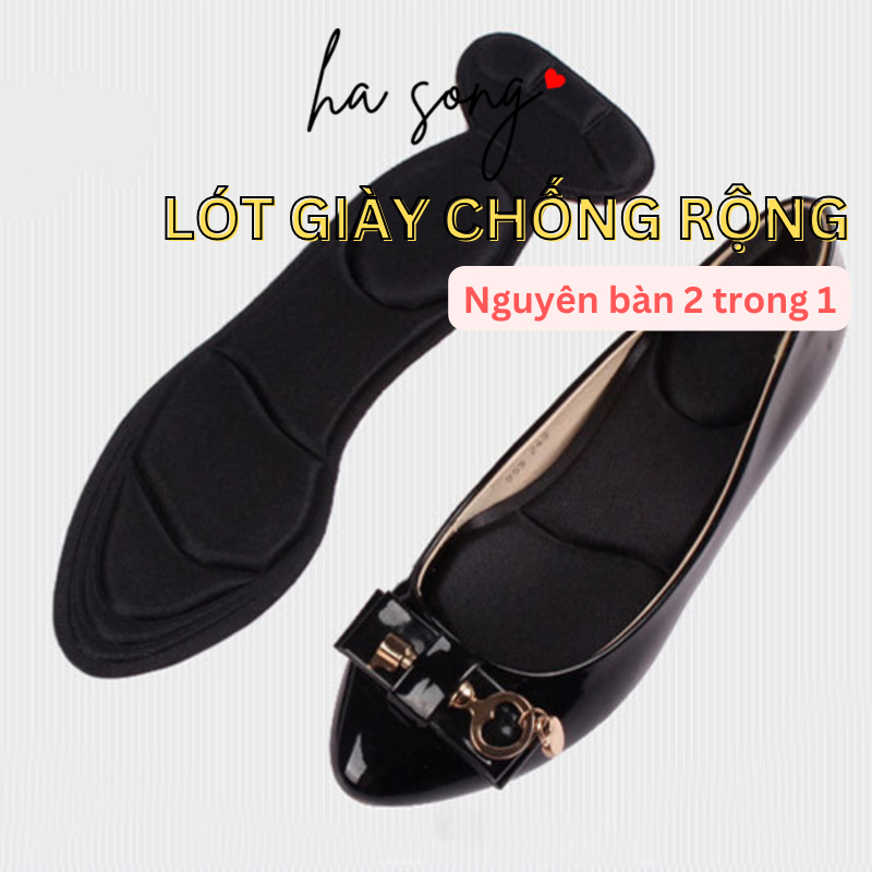 Lót giày chống rộng chống trượt nguyên bàn dùng cho giày nữ 2 trong 1 thấm hút mồ hôi 353
