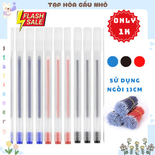 Set 20 bút gel mực xanh, đen, đỏ giá rẻ resun ngòi 0.5mm khô nhanh - Tạp Hóa Gấu Nhỏ