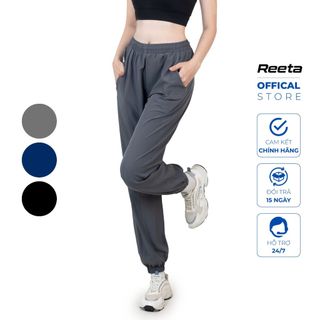 Quần Jogger Thể Thao Nữ Reeta Ống Rộng Chất Vải Thoáng Khí, Tập Gym Chạy Bộ, Thể Thao Ngoài Trời - A2323
