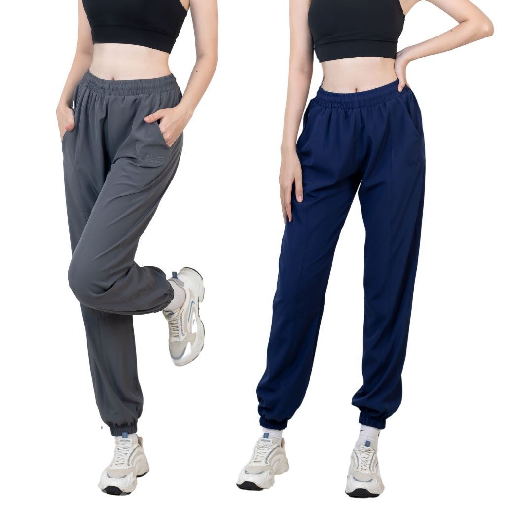 Quần Jogger Thể Thao Nữ Reeta Ống Rộng Chất Vải Thoáng Khí, Tập Gym Chạy Bộ, Thể Thao Ngoài Trời - A2323