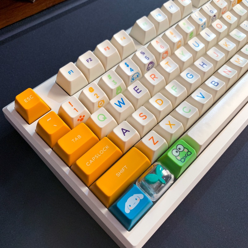 Keycap Colourful Dream tráng men siêu đẹp | Nút bàn phím cơ | Profile SA