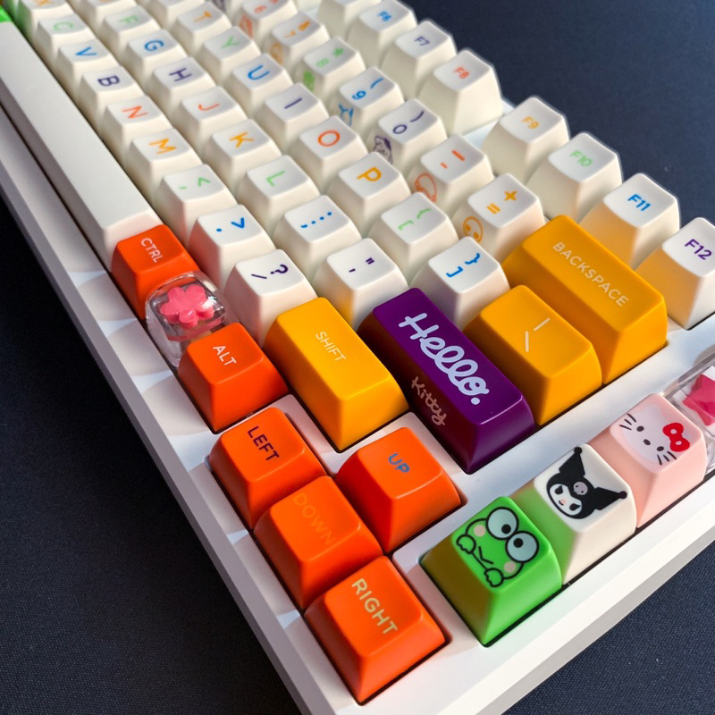 Keycap Colourful Dream tráng men siêu đẹp | Nút bàn phím cơ | Profile SA