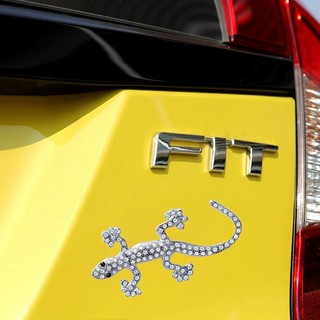Trang trí ô tô miếng dán decal 3d hình tắc kè hoa đính đá dán xe ô tô