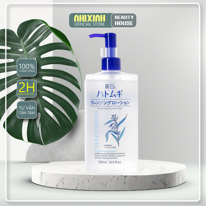 Tẩy Trang Ý Dĩ Hatomugi Dạng Dầu,Dạng Nước 500ml