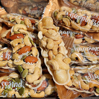 BÁNH THUYỀN MIX HẠT DINH DƯỠNG, hạt macca, hạt hạnh nhân, hạt điều, hạt bí xanh