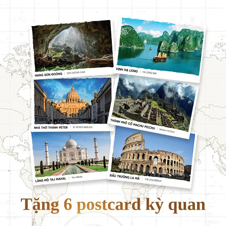 Bưu thiếp kỳ quan thế giới ( bộ 6 ảnh ) - Nhà Sách Á Châu