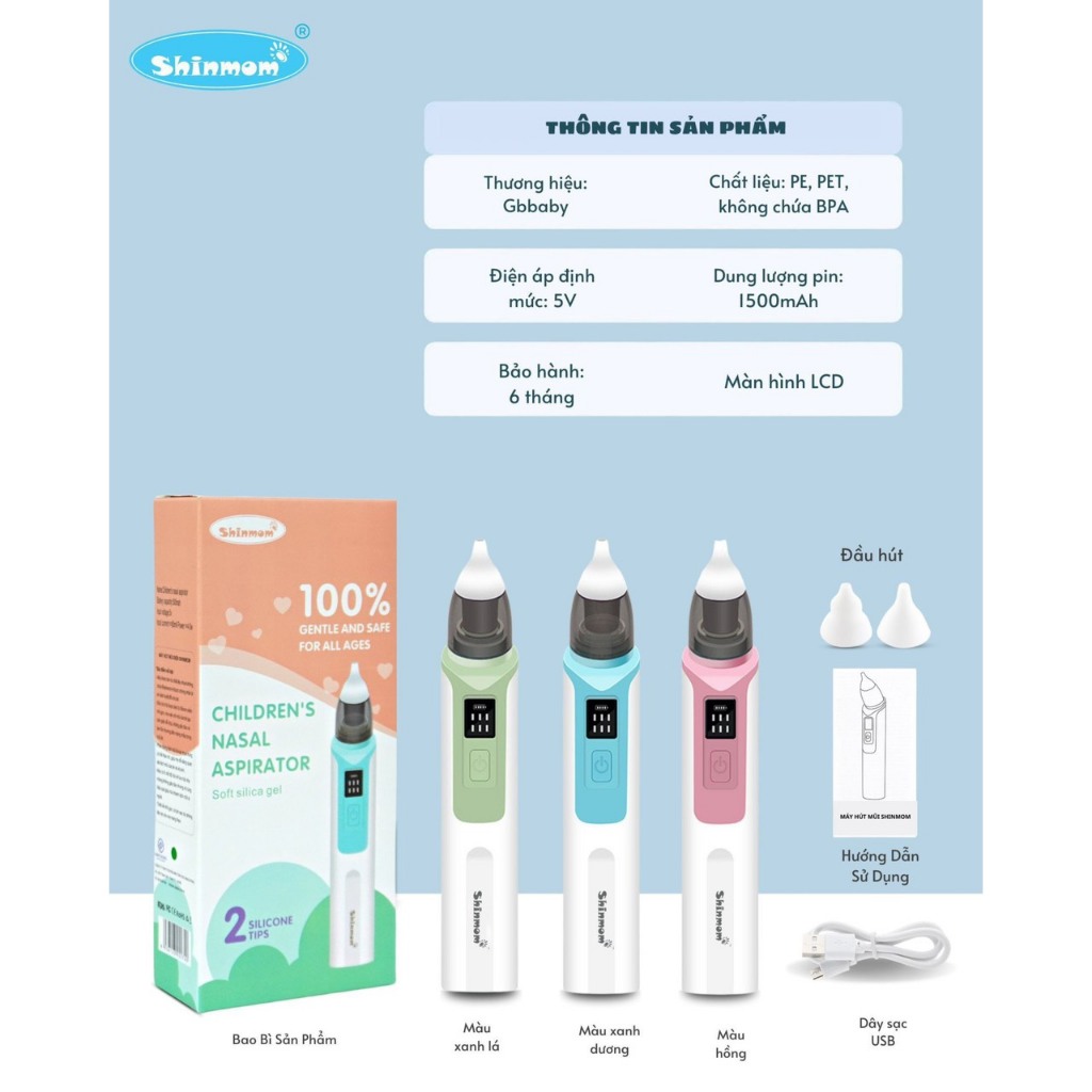 Máy hút mũi điện Shinmom
