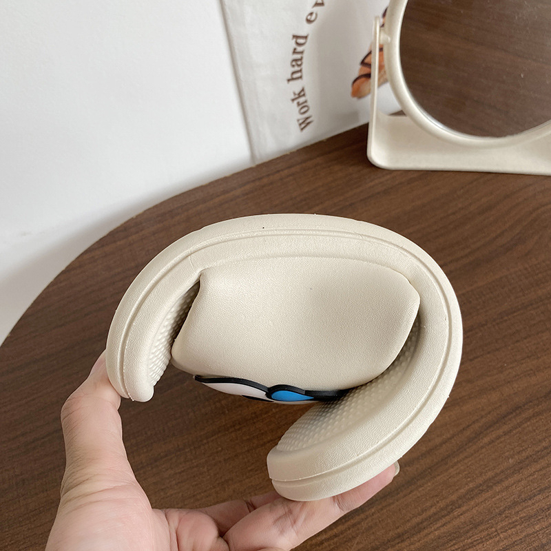 Dép Mang Trong Nhà Nam Nữ Thiết Kế Họa Tiết Gấu Trúc Cute, Dép Unisex Quai Ngang Đế Cao Su Mềm Êm Chân Chống Trơn Trượt.