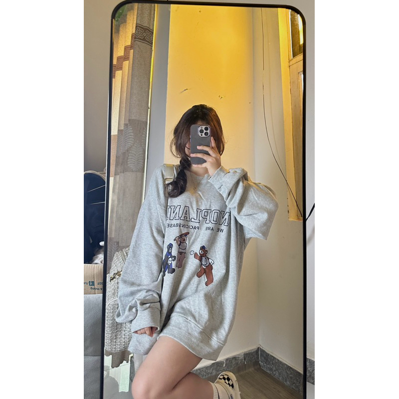 Sweater hình in gấu siêu xinh🤍🐰