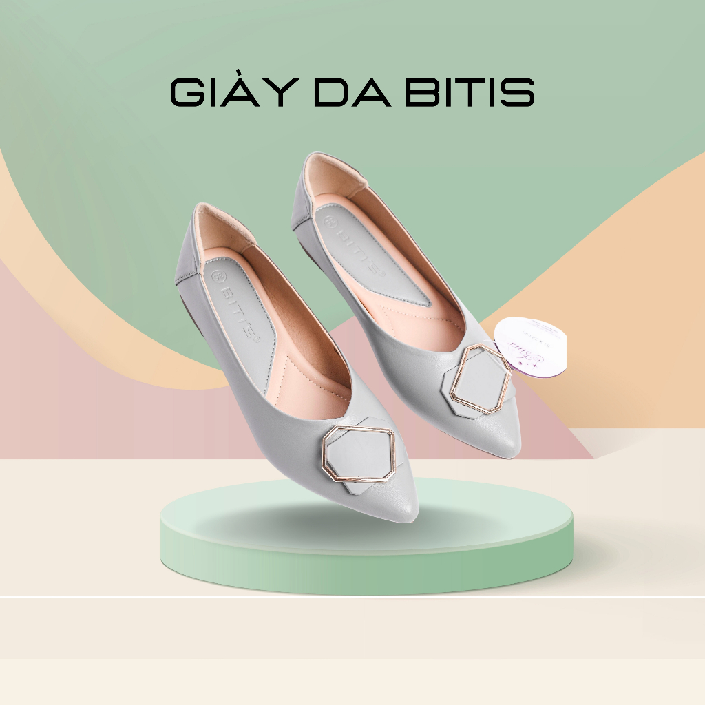 Giày bít da mềm nữ
