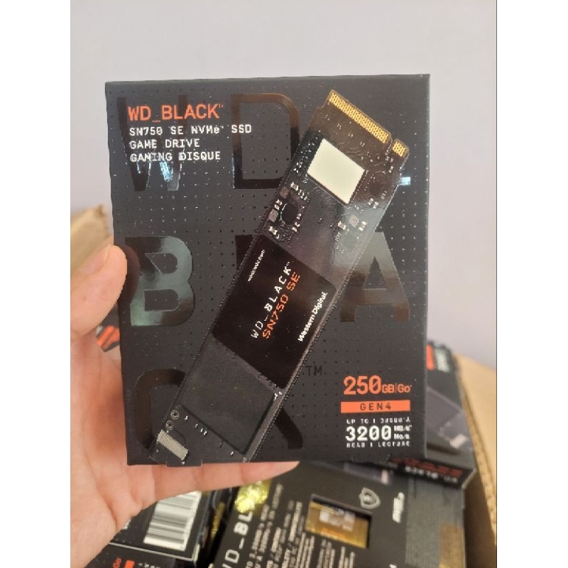 Ổ cứng SSD SN750 250GB / 500GB / 1TB WD Black M.2 PCIe NVMe 2280 Gen3 x4 - bảo hành 5 năm