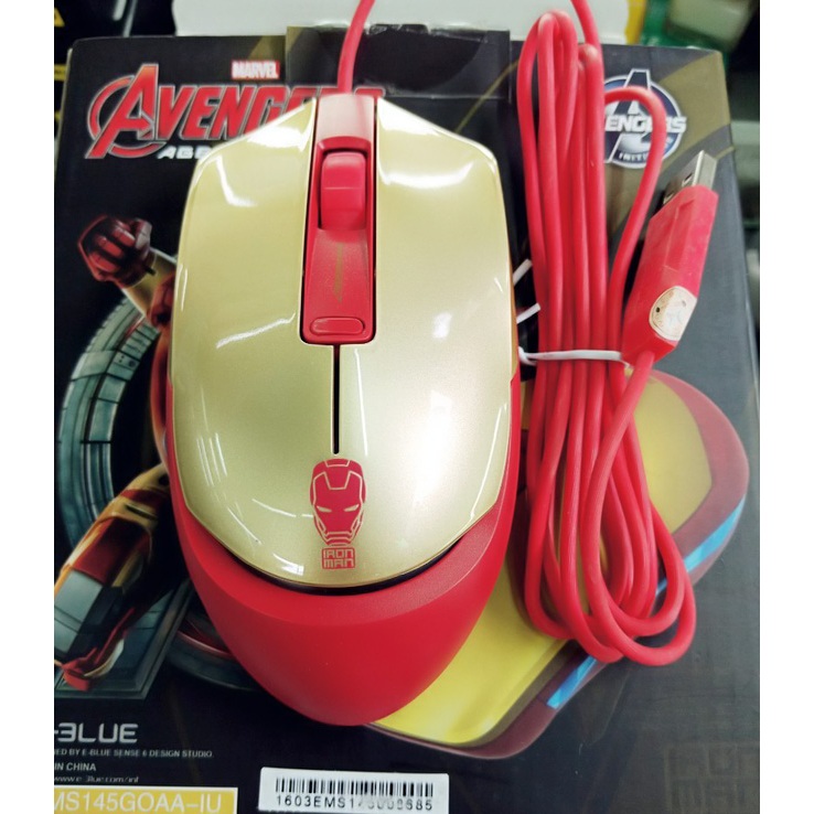 Chuột quang Eblue 145 Marvel Iron có dây