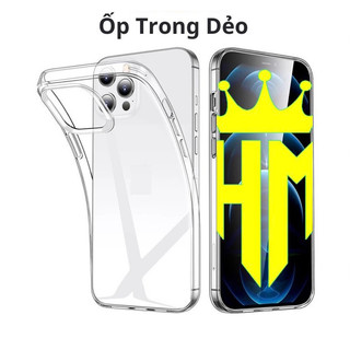 Ốp lưng iphone dẻo trong suốt, cho ip 11 12 13 14 Promax