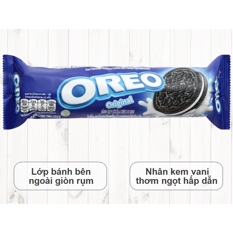 Bánh Oreo hương vani 120g