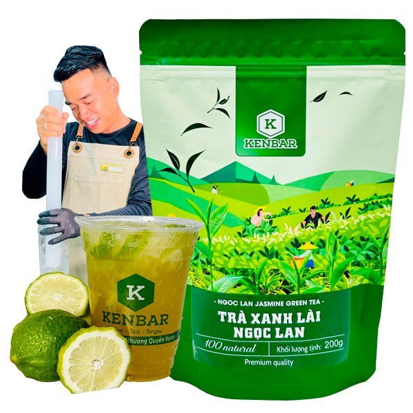 Trà Xanh Lài Ngọc Lan KENBAR - Pha Chế Trà Chanh Giã Tay HOT TREND