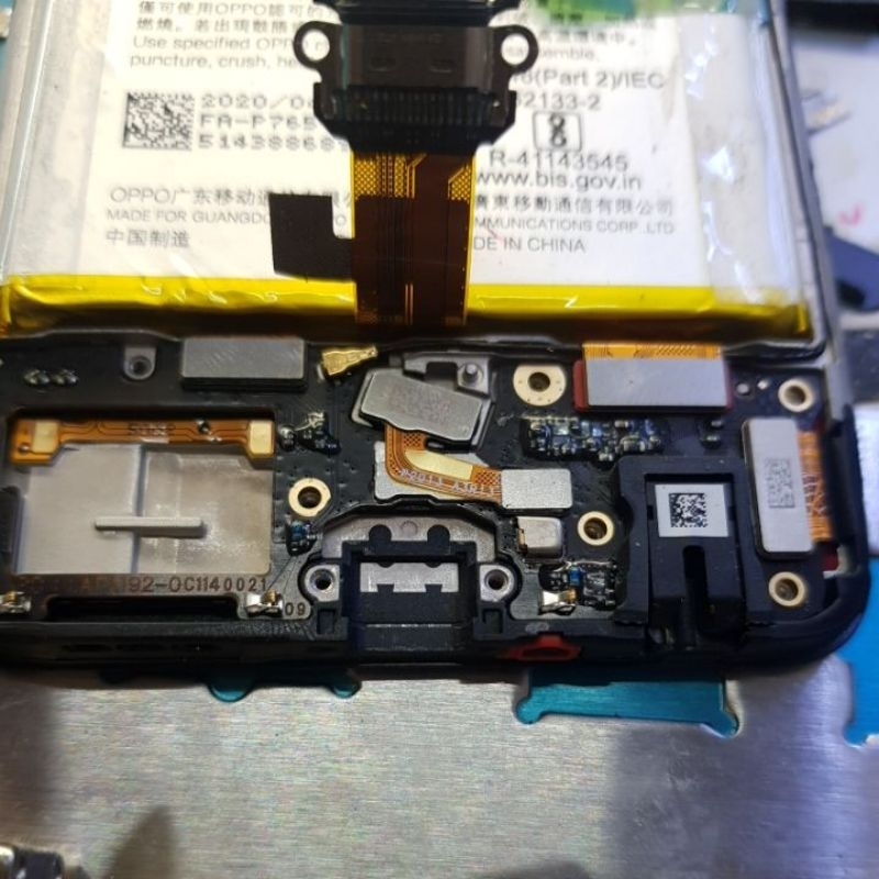 Cụm main phụ bo mạch phụ kèm mic jack tai nghe cho Oppo Reno 3 zin bóc máy