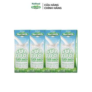  Combo 2 Lốc Sữa Tươi Sạch 180ml Có Đường