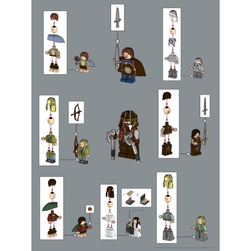 Xếp hình lego nhân vật set 10316