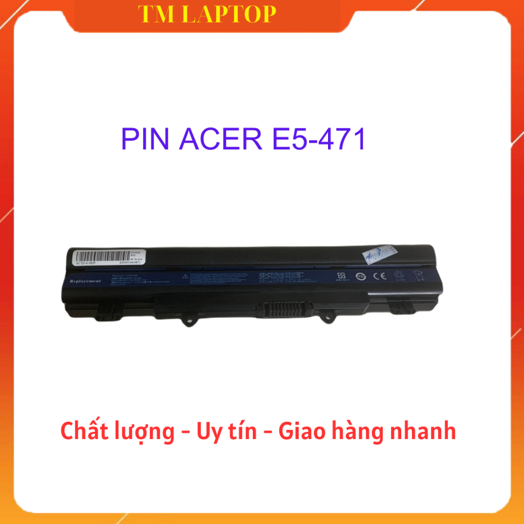 PIN ACER E5-471 (E5-18650) - 6 CELL Aspire E5-411, E5-421, E5-471, E5-472, E5-511, E5-531, E5-551, E5-571, V3-472