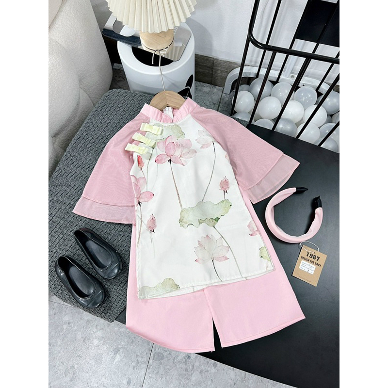 Áo dài cách Tân cho bé