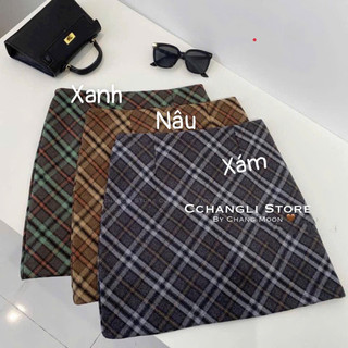 Chân váy dạ chữ A 3 màu cho nữ