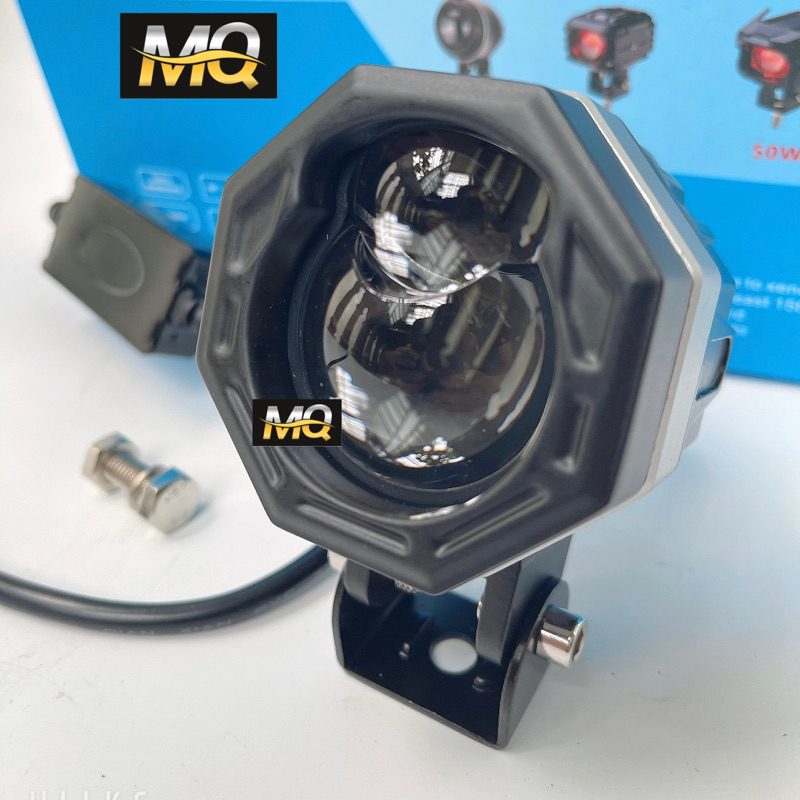 Đèn Trợ Sáng Bi Cầu P65 2 Mầu 3 Chế Độ 12-24v 60w NAO M3MINI