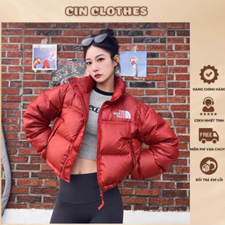 Áo Phao Béo Nữ Dáng Ngắn , Áo Phao Nữ THE NORTH FACE Thời Trang QC Cao Cấp
